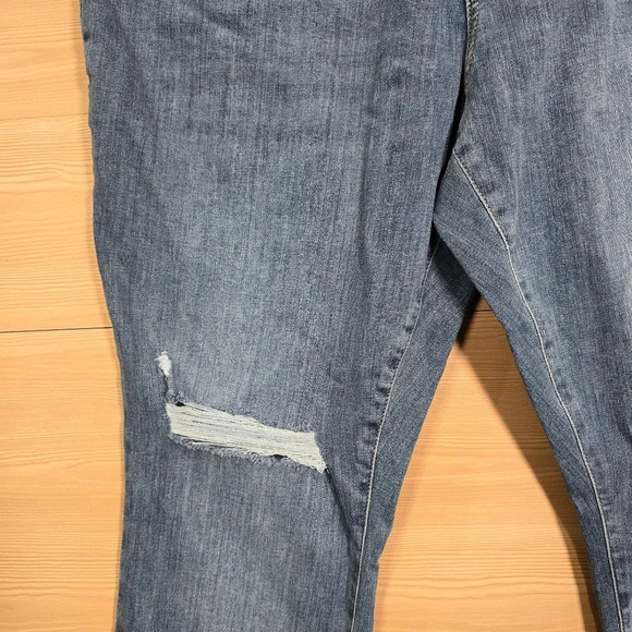 NWT Gap Maternity True Waistband Full Panel True Skinny Jeans Blue Plus 34‎ 18R - Picture 5 of 10
